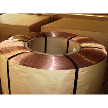 GB JIS Plane Tire Steel Wire coated by Copper 1.4MM , 1980Mpa Tensile Rustproof